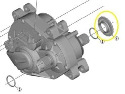 Shimano - Bague De Verrouillage Pour Plateau Sur Moteur Steps E6100 | E7000 | E8000